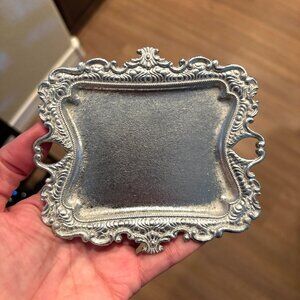 NWOT | Vintage/Antique Silver Metal Jewelry Tray or Trinket Dish